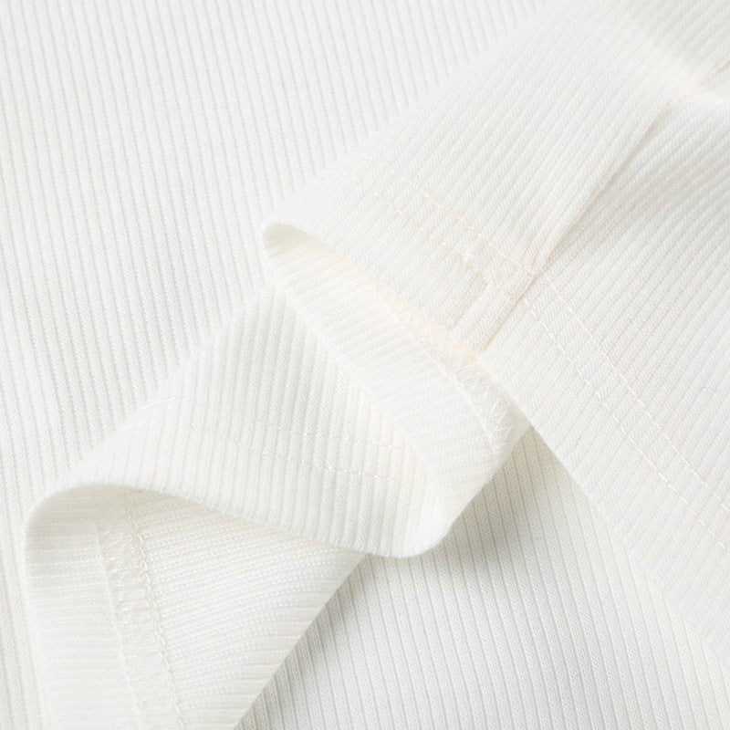 Personalized - Printed High - Neck Sleeveless Crop Top