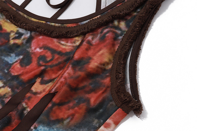 Bohemian Printed Tank Maxi Dress