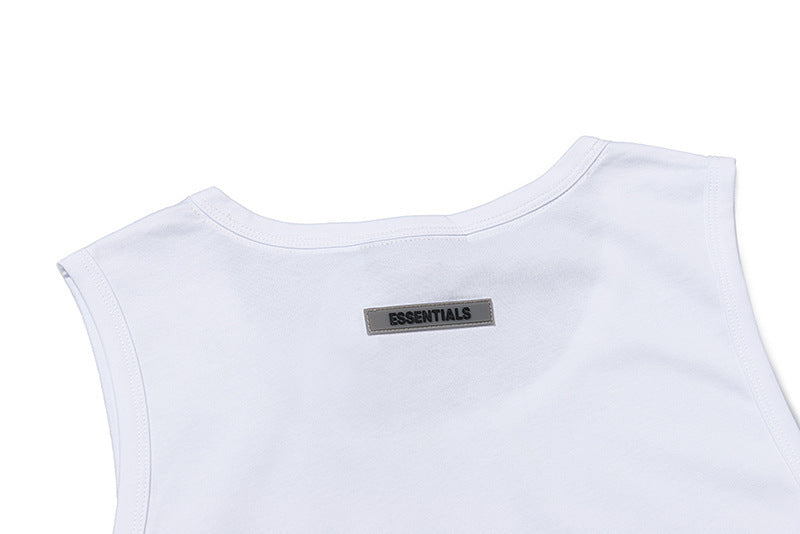 Basic - Style Letter - Printed Loose Sleeveless Vest