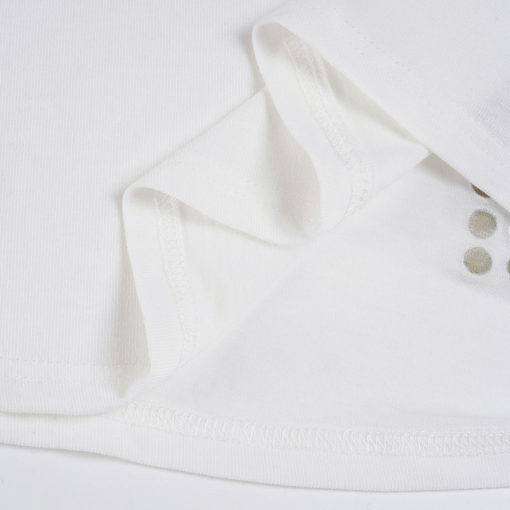 Rivet Cross Asymmetric V - Neck T - Shirt