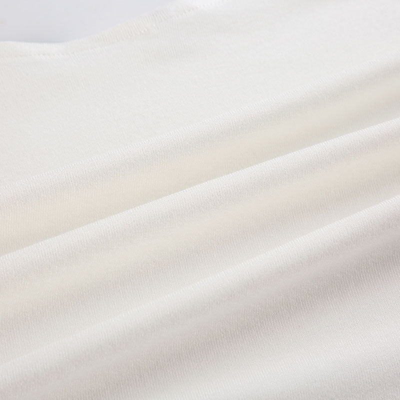 Casual One - Side Off - Shoulder Lazy Crop Top