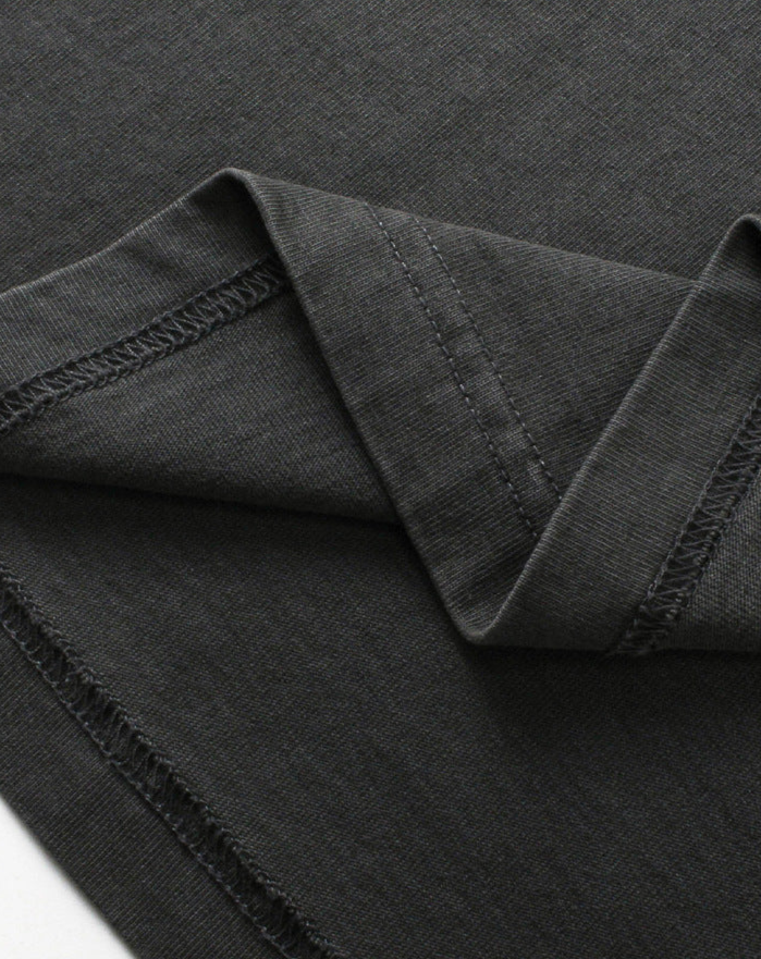 250G Vintage Washed Distressed Loose-Fit Cotton T-Shirt