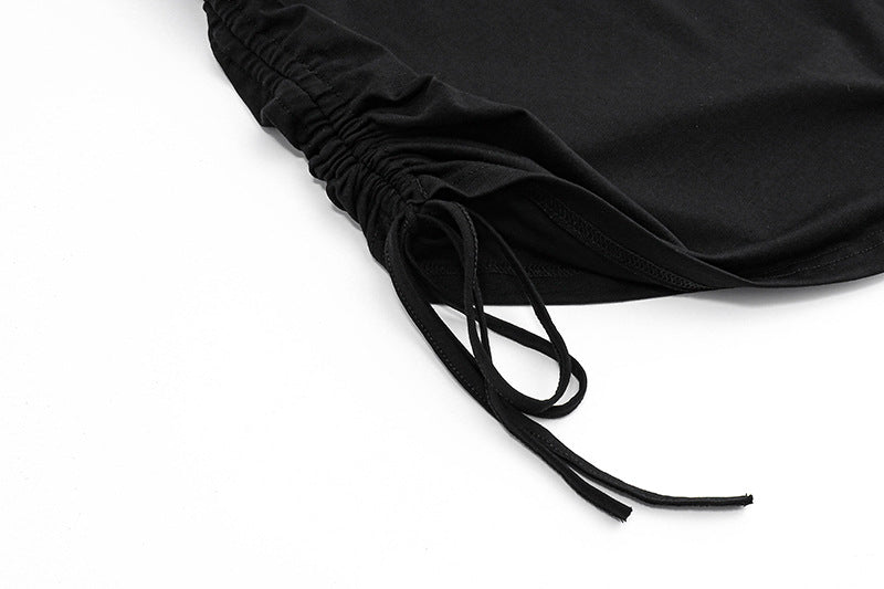 Lace - Up Cutout Halter Waist - Baring Set