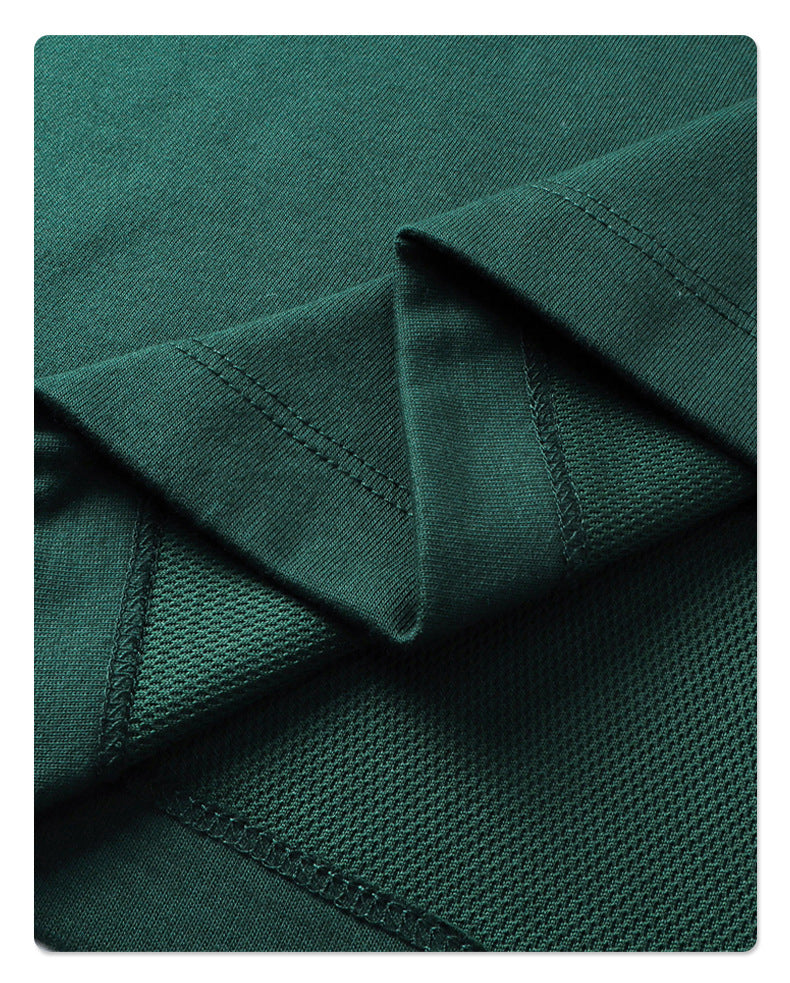 Ice - Feel Quick - Dry Cotton Antibacterial Breathable Raglan - Sleeve Patchwork Casual T - Shirt