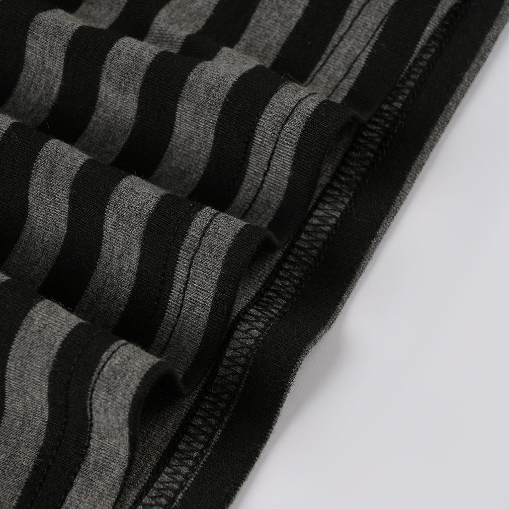 Vintage Striped Halter Deep - V Crop Top