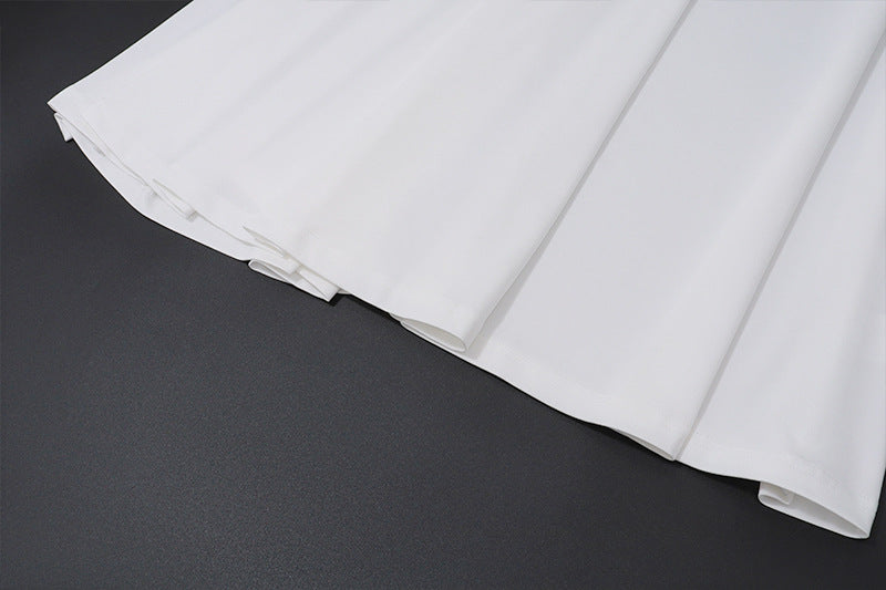 French Elegant Contrast - Bow Dress