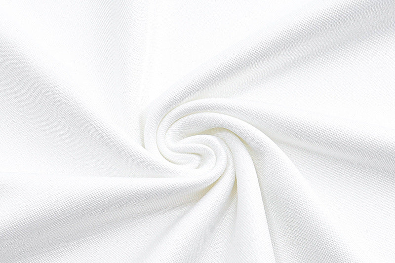 French Romantic Ruffle Slit Dress