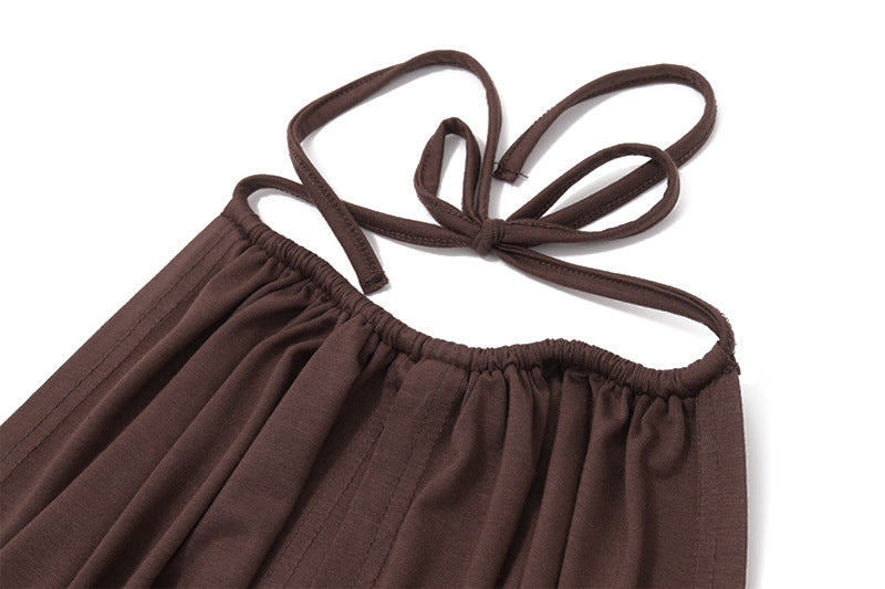 Halter Neck Rhinestone Fringe Bodycon Dress