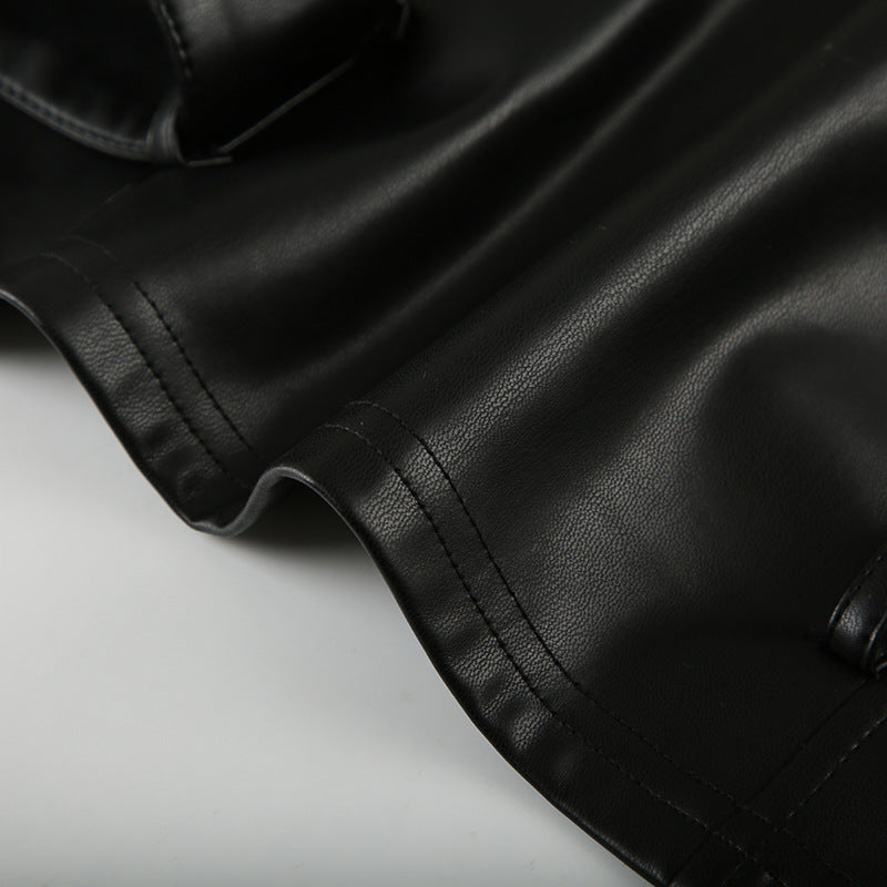 Functional Rivet Leather Cami Vest