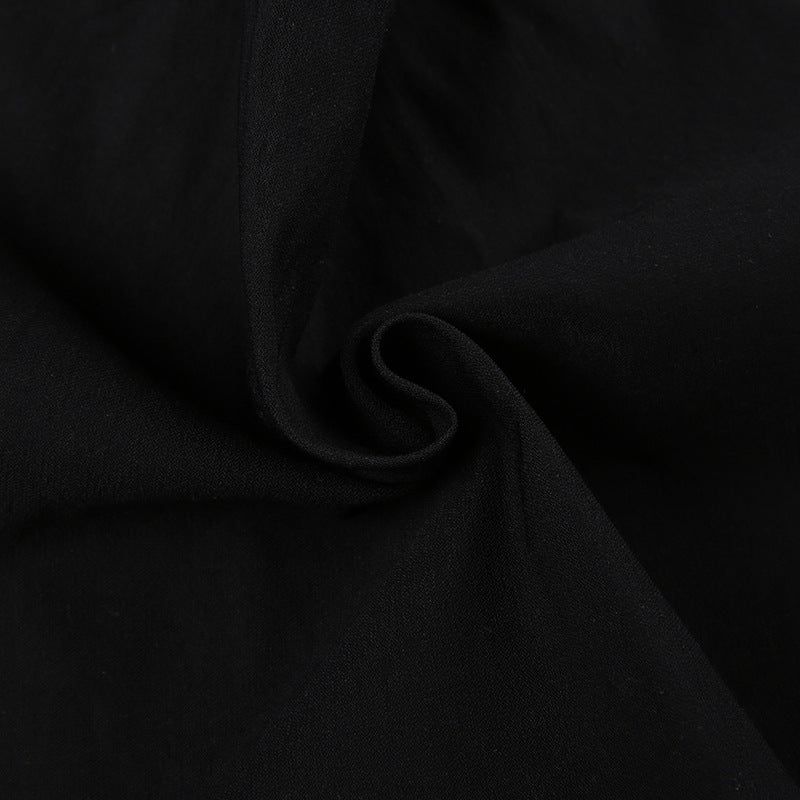 Dark - Style Satin - Spliced Halter Corset