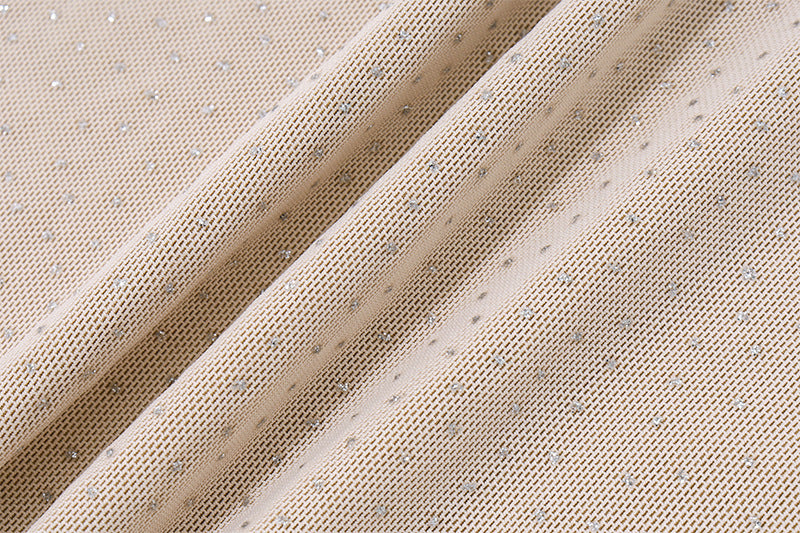 Strapless Twisted Shimmer Maxi Dress