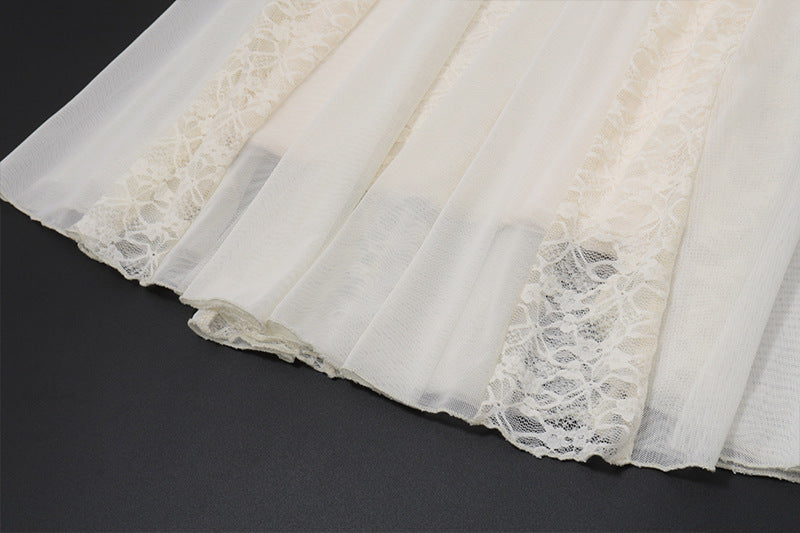 Lace Halter Mermaid Gown