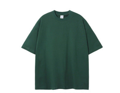230G Double-Yarn Cotton Antimicrobial Solid Loose-Fit T-Shirt
