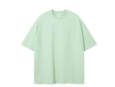 230G Double-Yarn Cotton Antimicrobial Solid Loose-Fit T-Shirt