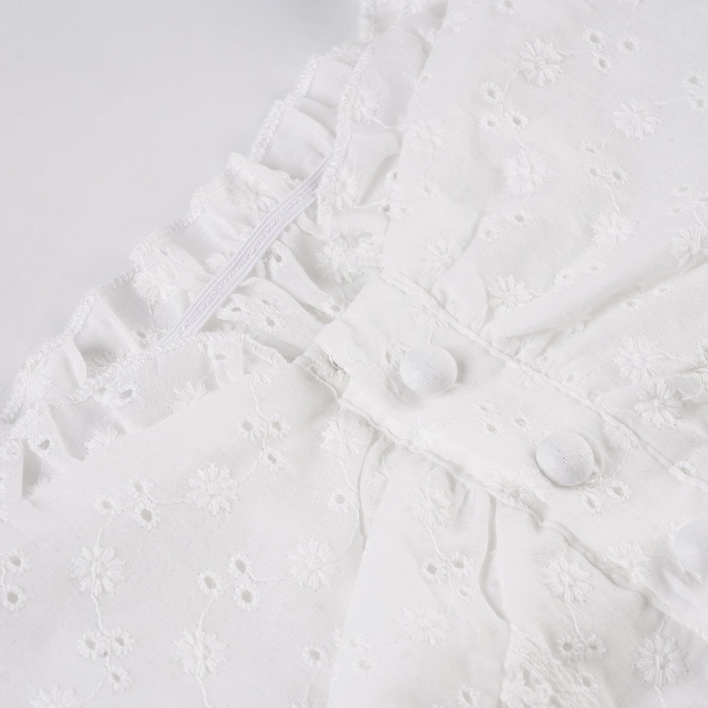 Vintage French Broderie Anglaise Top