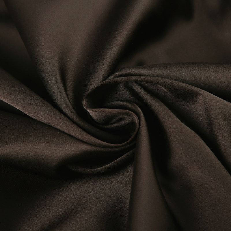 ultry Twist - Knot Satin Crop Top