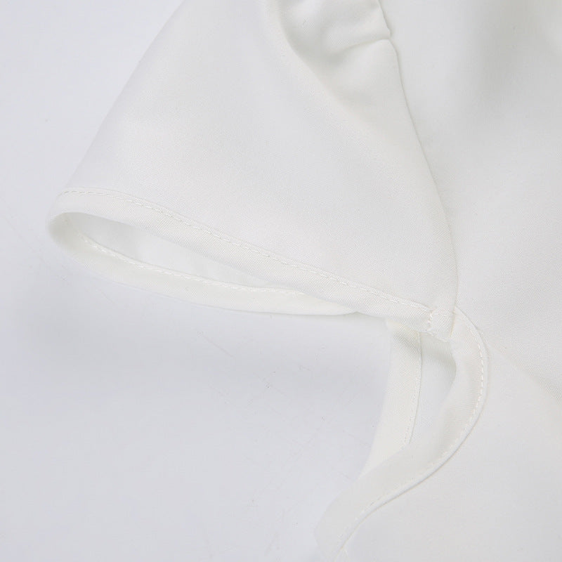 Minimalist Short - Sleeve White Work Shirt