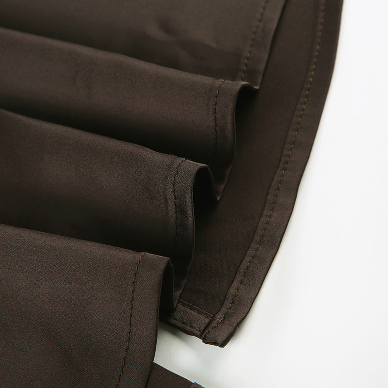 ultry Twist - Knot Satin Crop Top