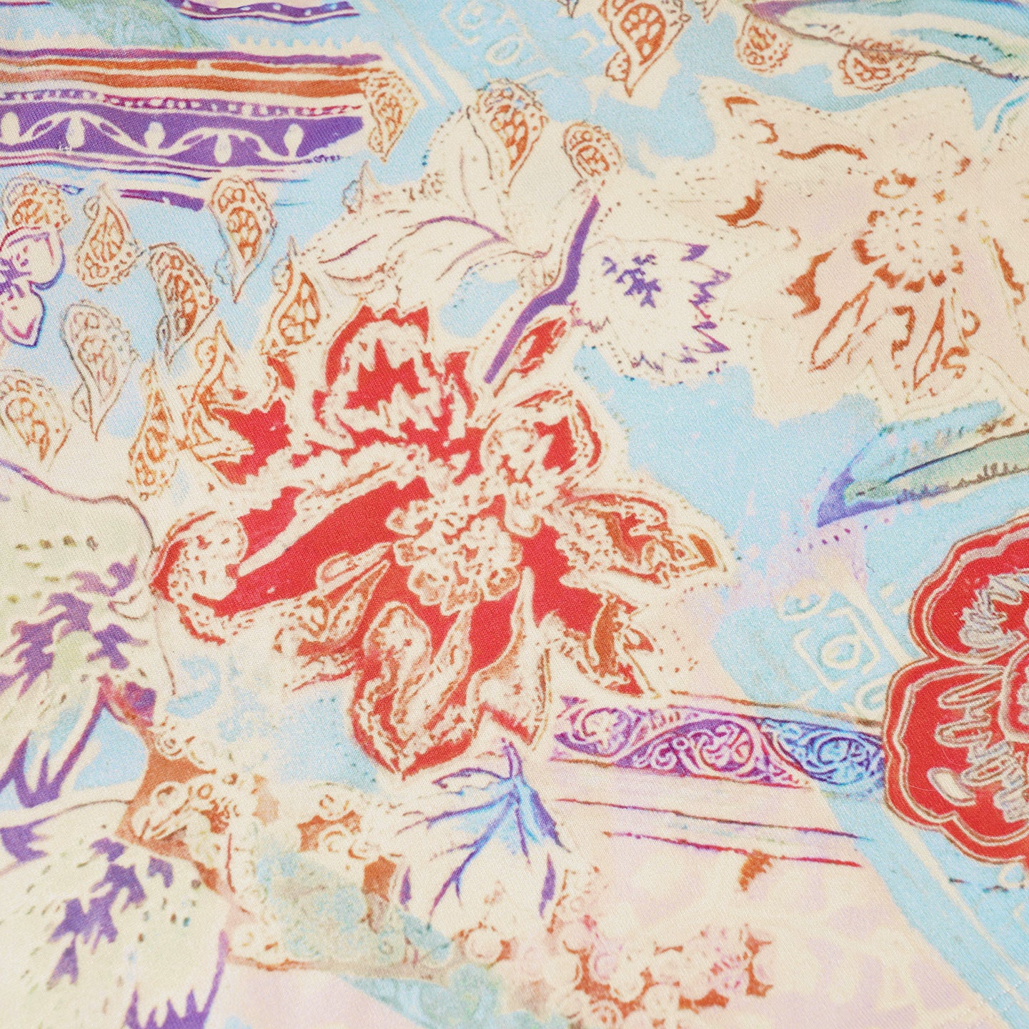 Romantic Printed Beaded - Strap Corset Top