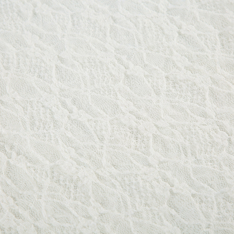 Sweet Lace Halter Off - Shoulder Crop Top