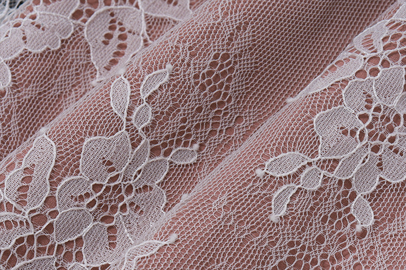 Lace Sheer - Sleeve Waist - Cinched Maxi Dress