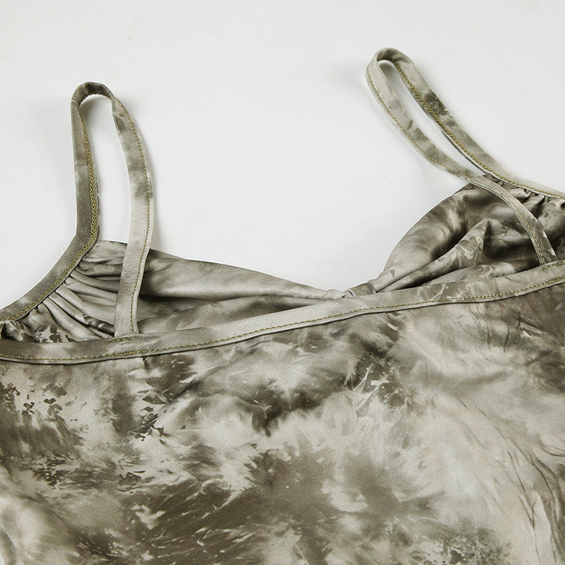 Innocent - Allure Tie - Dye Lace - Up Corset Camisole