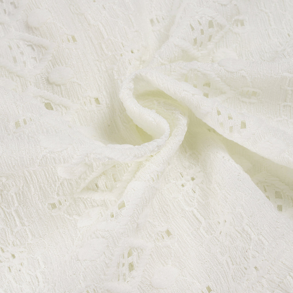 Eyelet Embroidery Ruffled Corset Top