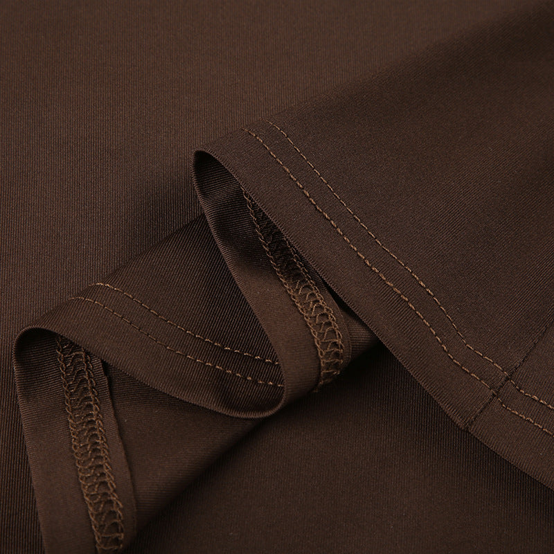 Vintage Square - Neck Lace - Paneled Tie - Up Crop Top