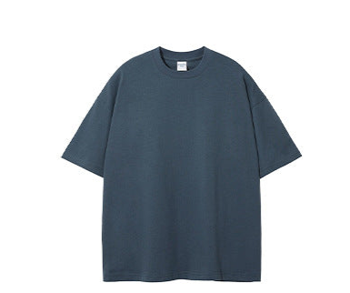 230G Double-Yarn Cotton Antimicrobial Solid Loose-Fit T-Shirt