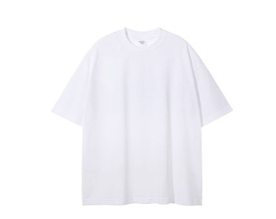 230G Double-Yarn Cotton Antimicrobial Solid Loose-Fit T-Shirt
