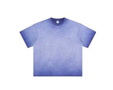Dopamine - Inspired Washed Vintage Batik - Dyed Faded Round - Neck T - Shirt