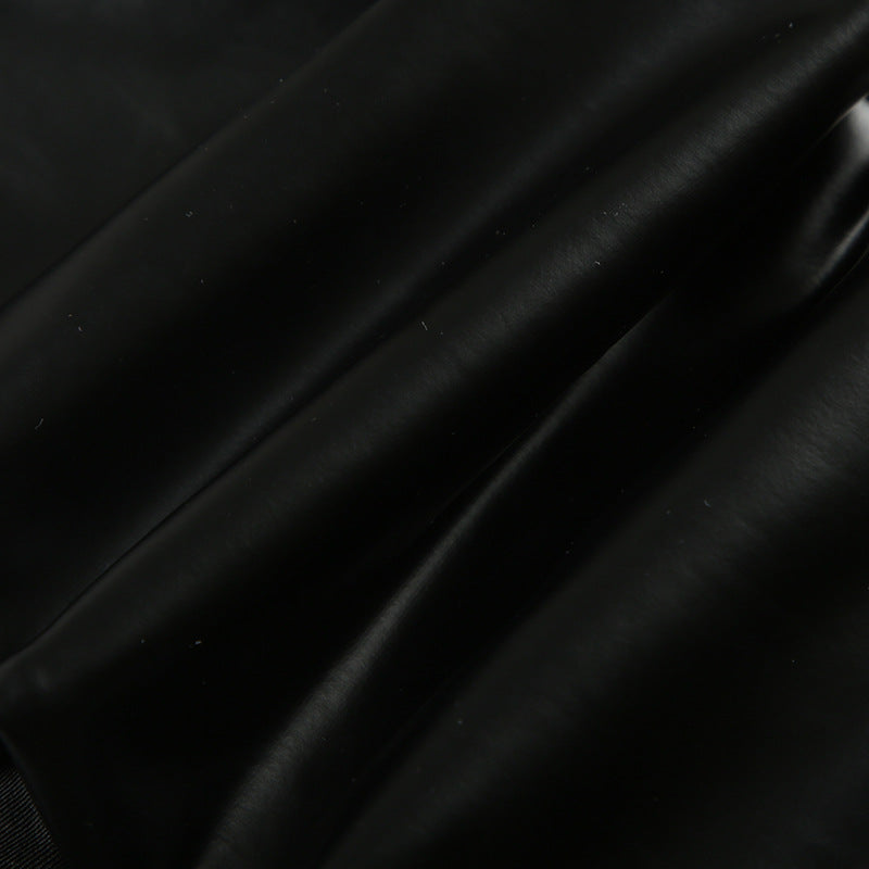 Lace - Leather Paneled Halter Corset Top