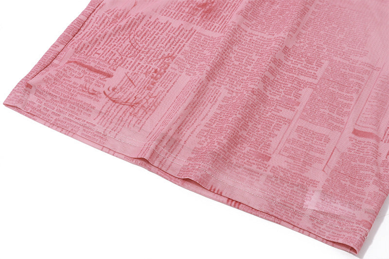 Square - Neck Lace - Printed Maxi Dress