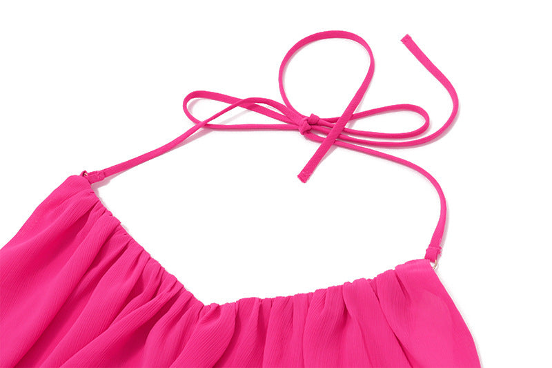 Loose Halter Neck Off - Shoulder Tunic Top