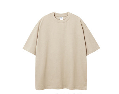 305G Earth-Tone Cotton Loose-Fit Essential T-Shirt