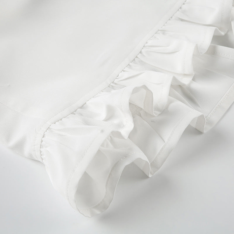 French Romantic Lace V - Neck Blouse