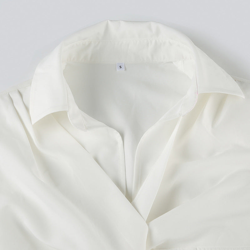 Sultry Twist - Knot Collared Blouse