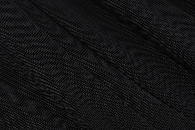 Sheer Halter Neck Ruched Bodycon Dress