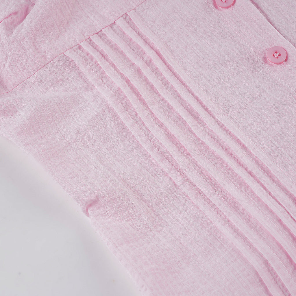 Sweetheart Bow - Front Puff Sleeve Top