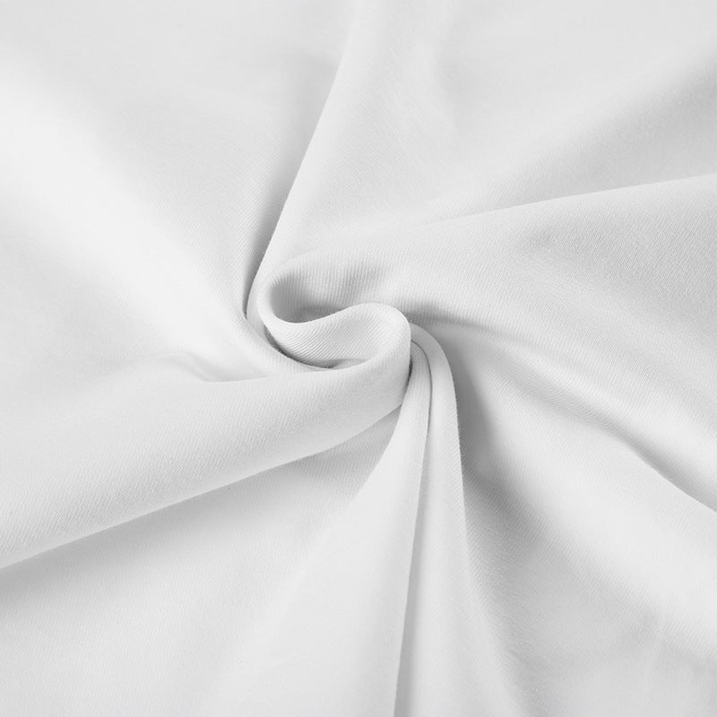 Personalized Letter - Slogan Off - Shoulder Crop Top