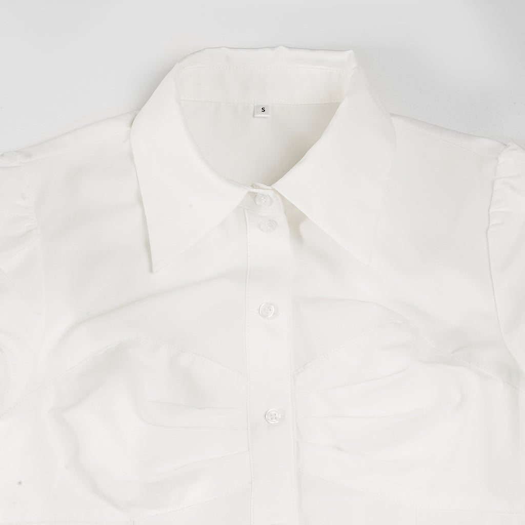 Classic Office Short - Sleeve White Shirt