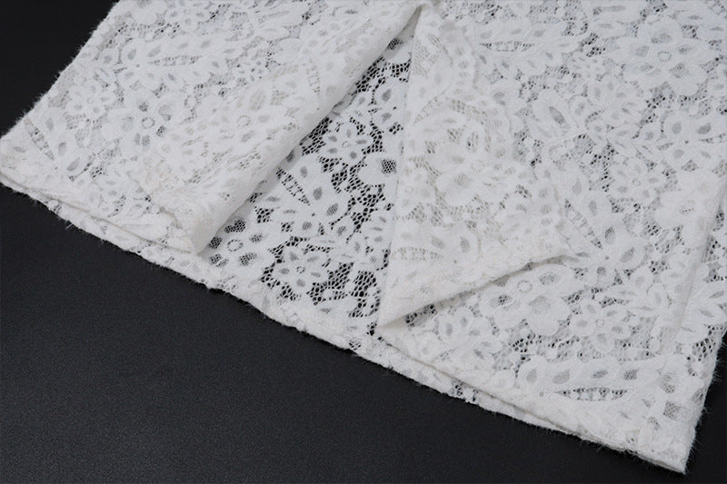 Sexy Cutout Lace Halter Dress