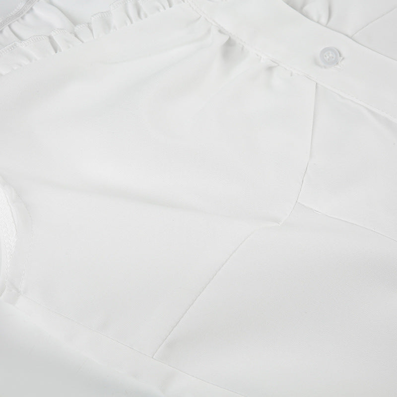 Elegant Ruffled Off-Shoulder Blouse