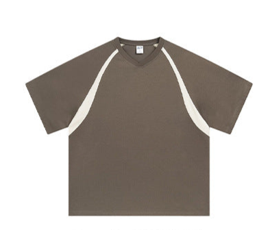 Ice - Feel Quick - Dry Cotton Antibacterial Breathable Raglan - Sleeve Patchwork Casual T - Shirt