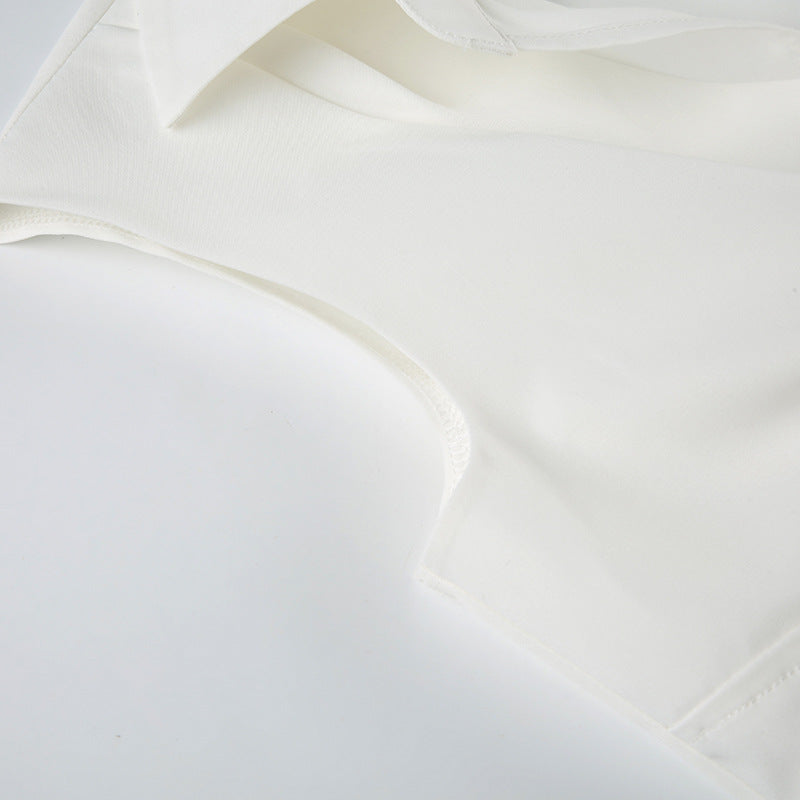 Sultry Twist - Knot Collared Blouse