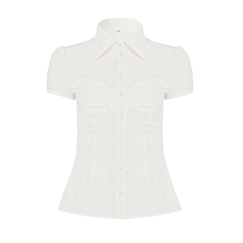 Classic Office Short - Sleeve White Shirt