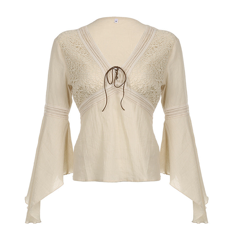 Boho Lace - Inset Bell - Sleeve Top