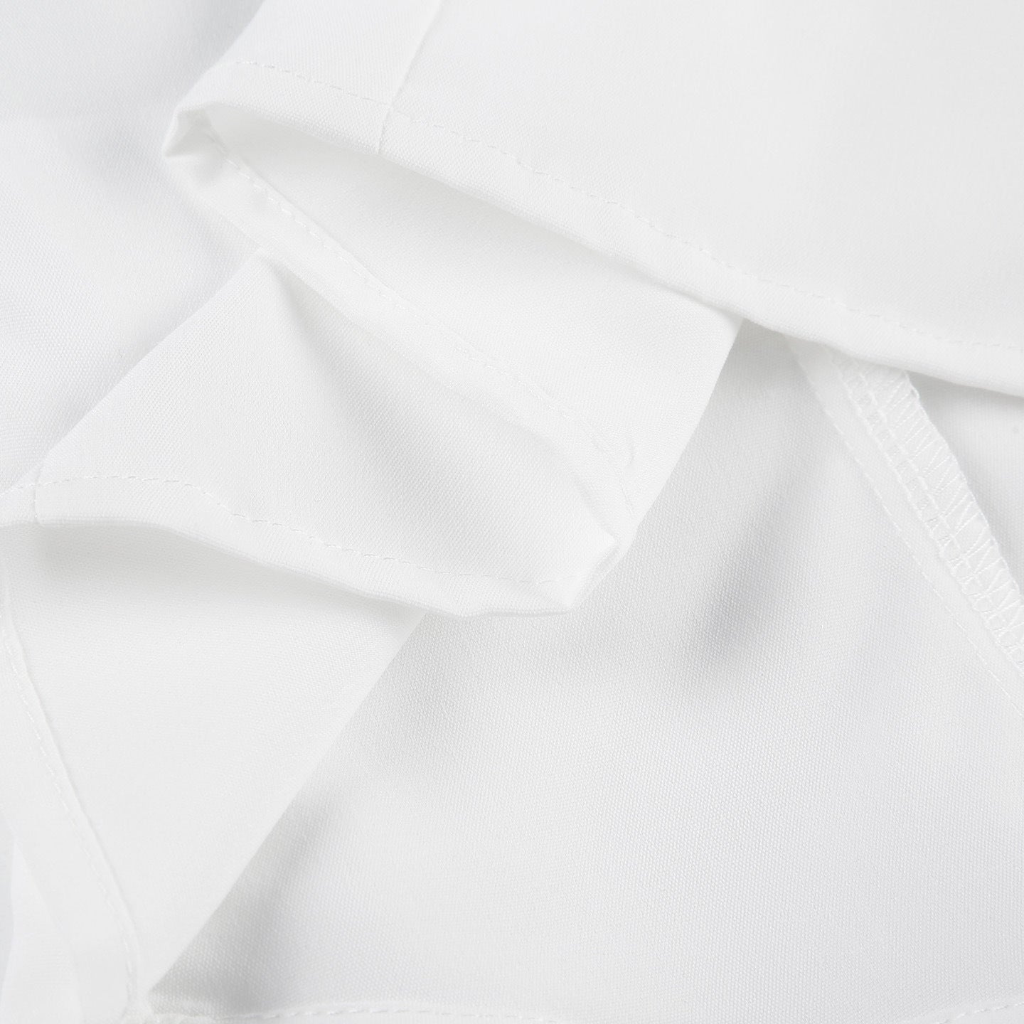 Chic Halter Collar White Crop Shirt