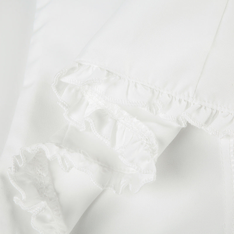 Elegant Ruffled Off-Shoulder Blouse