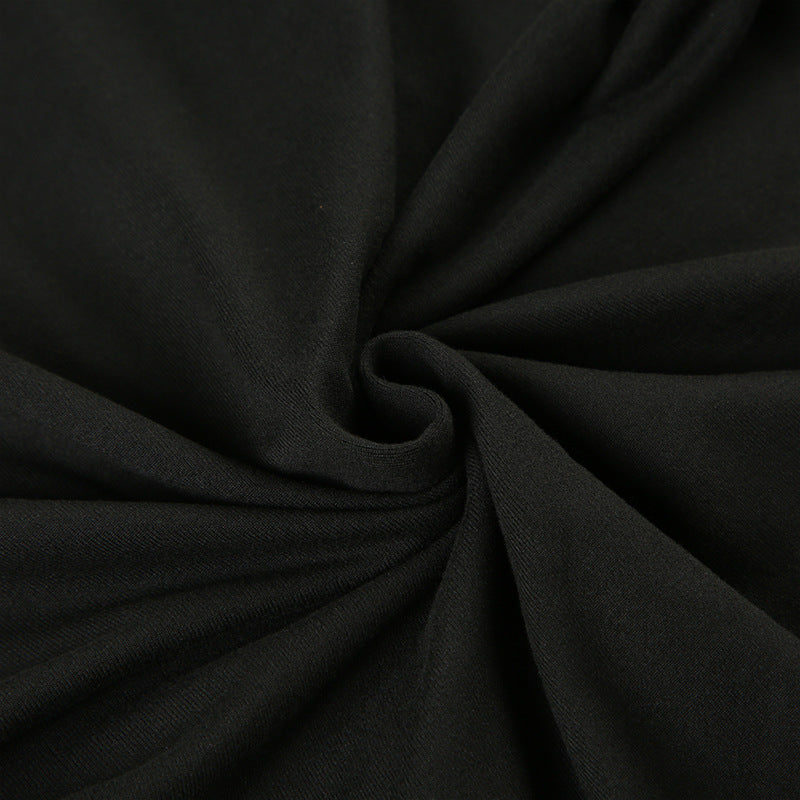 Functional Dark Mesh - Paneled Crop Top